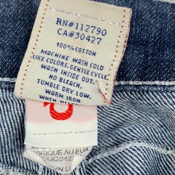 True Religion Medium Was Straight Leg Jeans SZ 25 - Picture 5 of 8